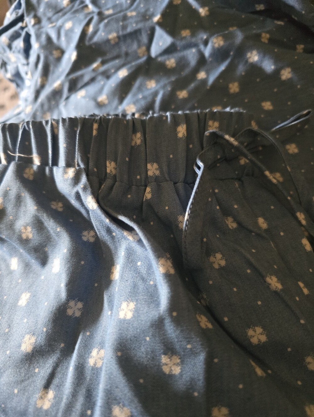 New 2pc Blue Ruffle Short Set. - Picture 3 of 4